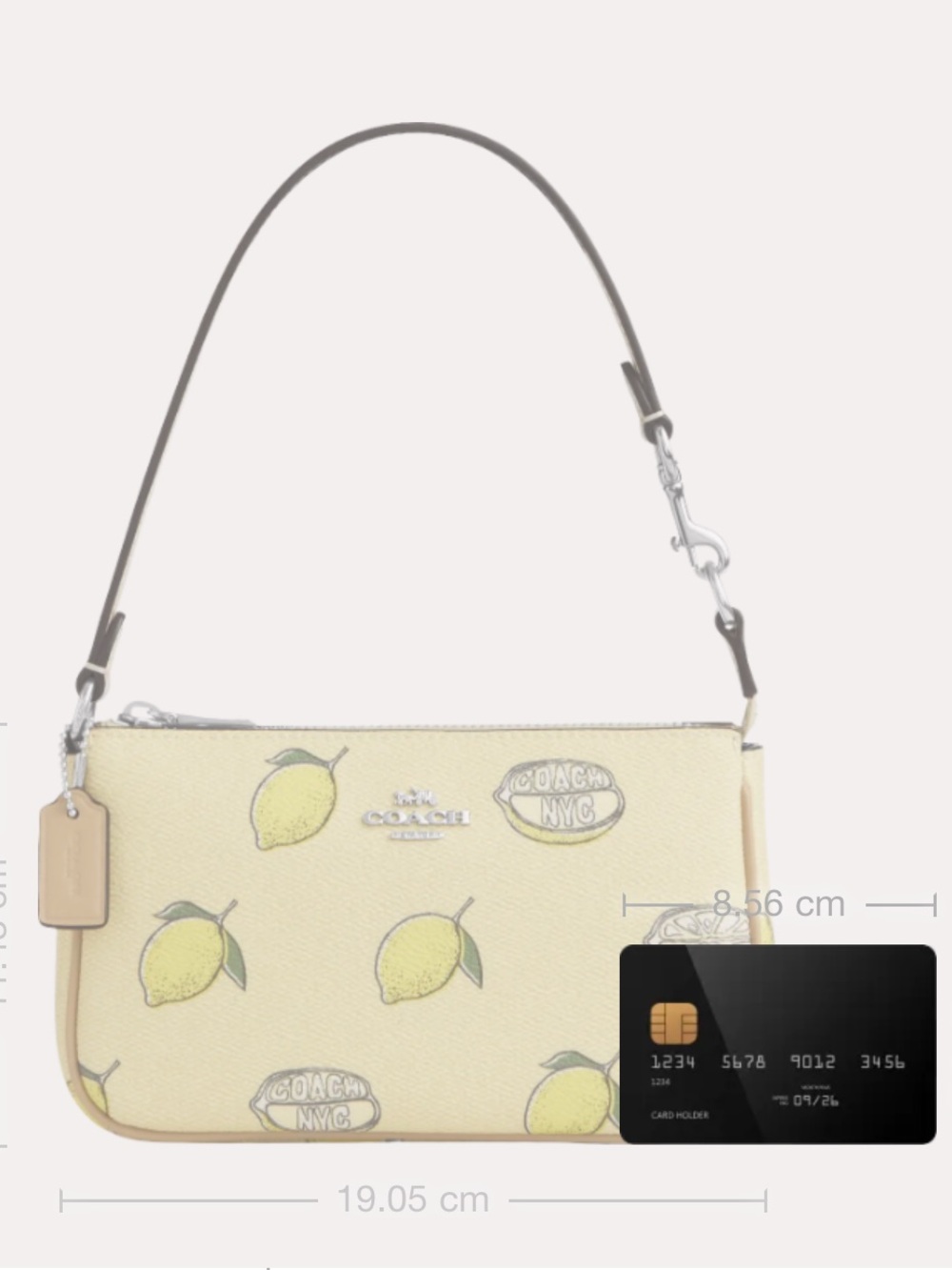 Coach Nolita 19 with Lemon Print • Style CAL26 • Shoulder Bag or Wristlet - Picture 13 of 15